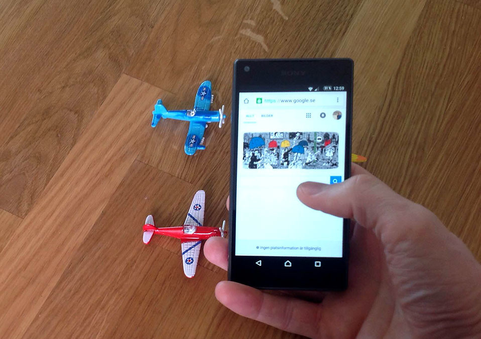 Google sökning via mobilen