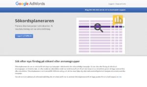 Google sökordsplanerare